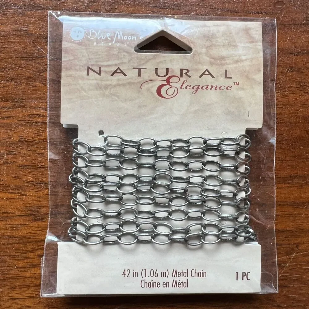 Beading Jewelry Making Crafting DIY Chains Silver Gold Set of Four